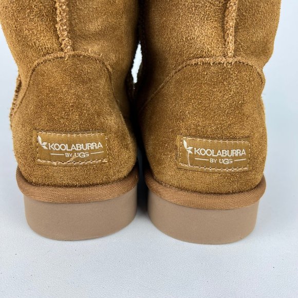 Koolaburra Ugg Koola Short Womens Boots Chestnut Brown Suede 1017090 size 9 - Picture 5 of 16